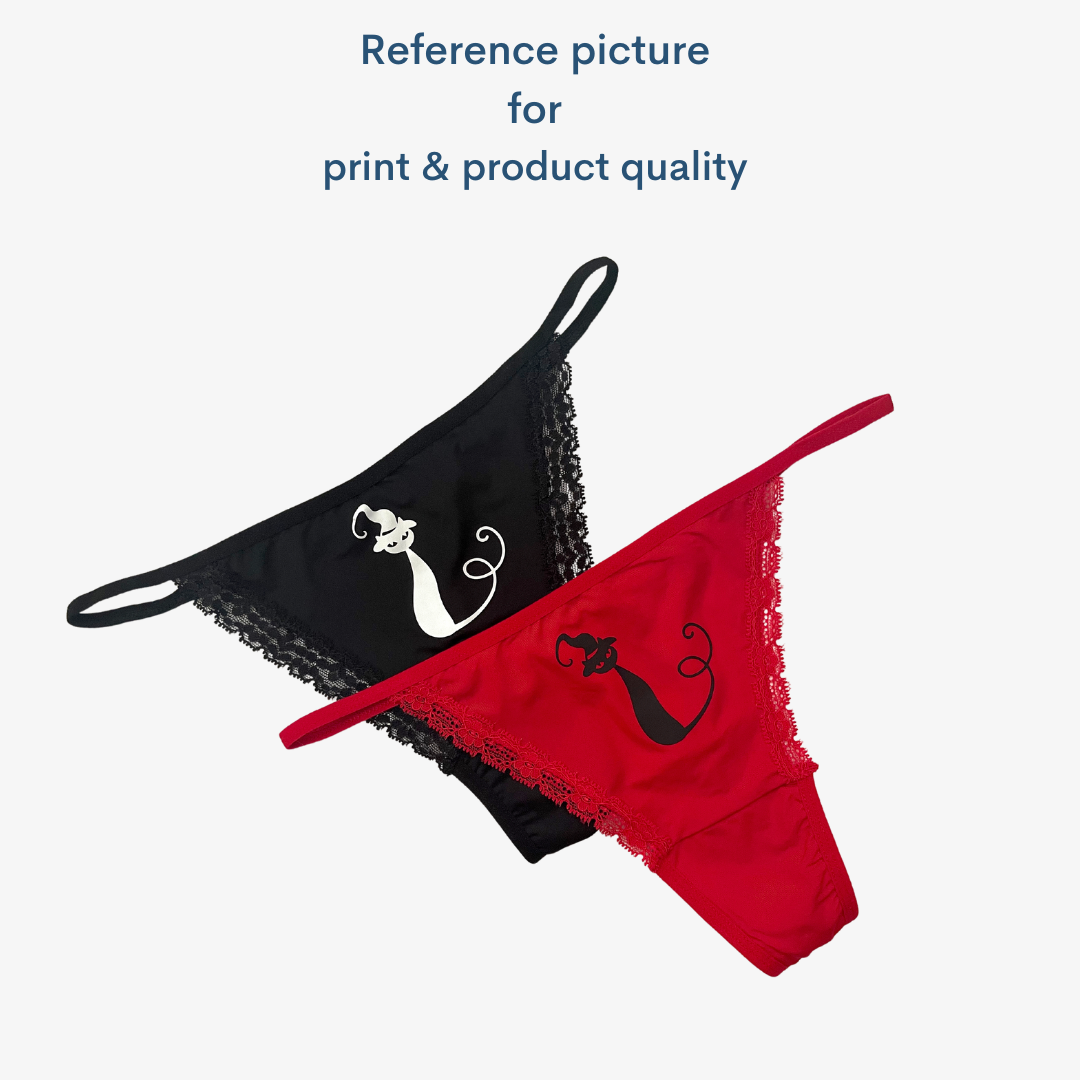 a pair of bikinis with the words reference picture for print & product quality