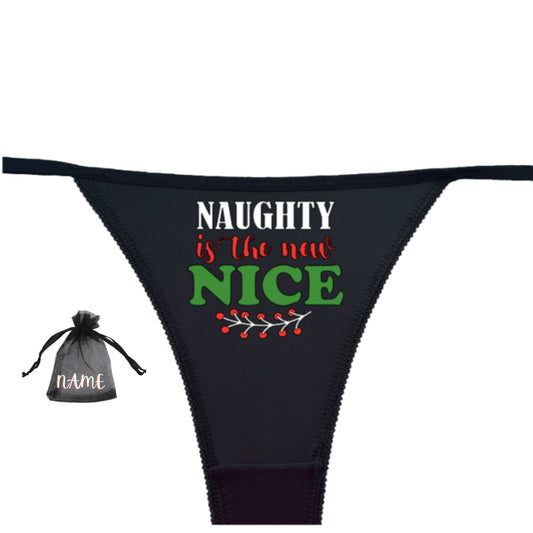 Santa Naughty List Christmas Panty