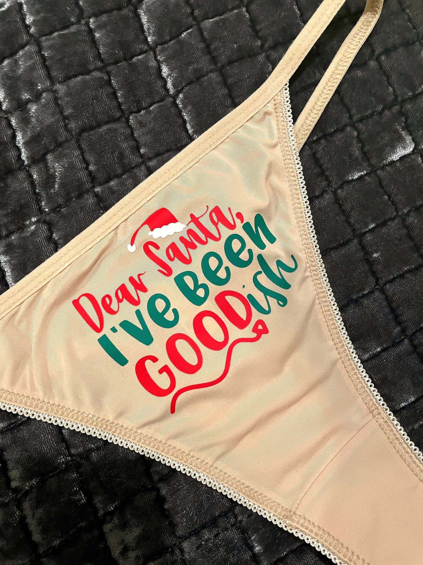 Santa Good List Christmas Panty